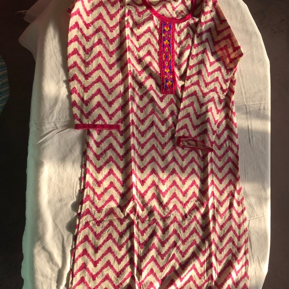 Brand New Women’s Boho chevron tunic Kurta - Picture 3 of 4